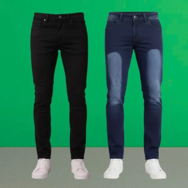 2 in 1 Denim Pant Combo- 4