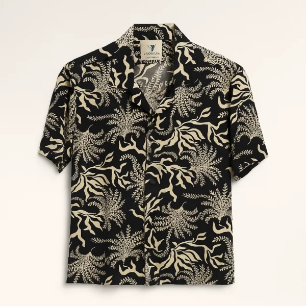 Premium Cuban Collar Half Shirt - Image 3