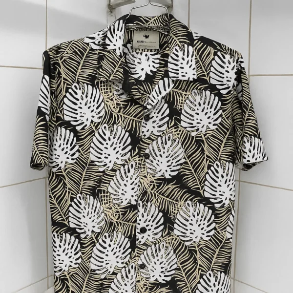 Premium Cuban Collar Half Shirt - Image 3