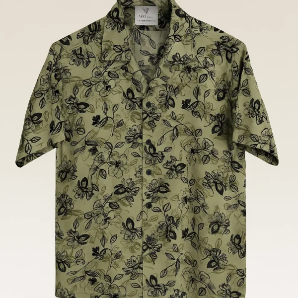 Premium Cuban Collar Half Shirt - Image 3