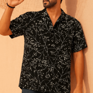 Premium Cuban Collar Half Shirt