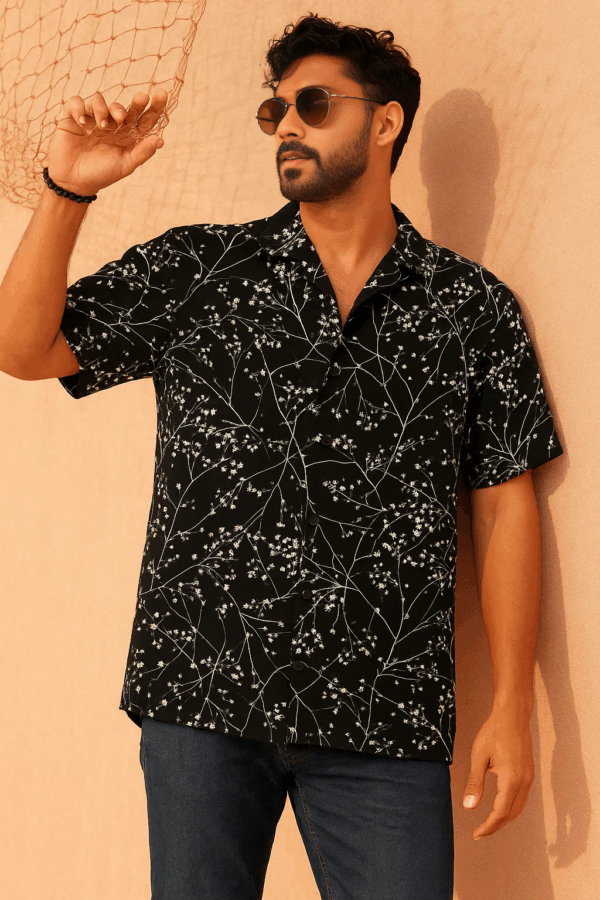 Premium Cuban Collar Half Shirt