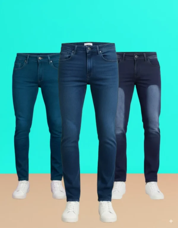 3 in 1 Denim Pant Combo- 6