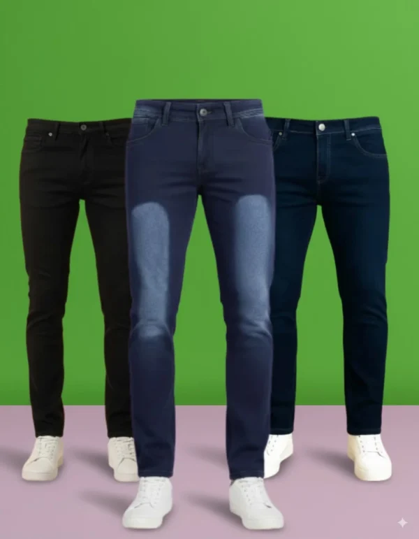 3 in 1 Denim Pant Combo- 5