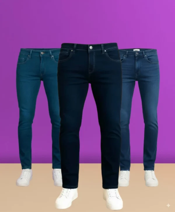3 in 1 Denim Pant Combo- 7