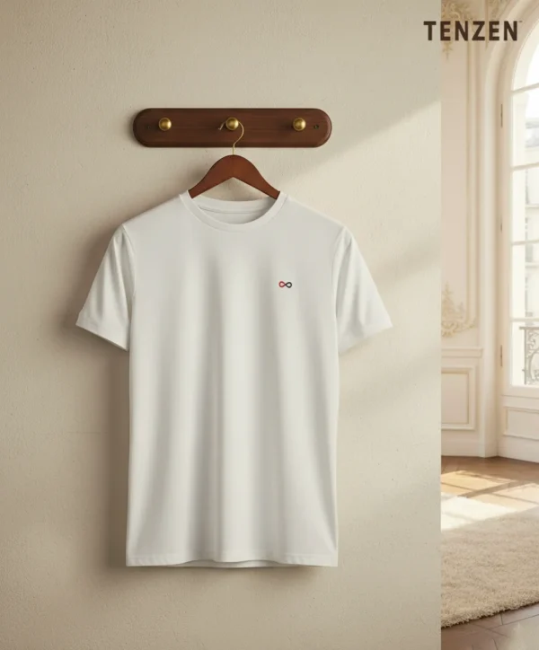 Classic White Men T-Shirt - Image 2